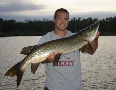 Hayward Wisconsin Muskie Fishing the Chippewa Flowage with Ty